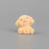 Colgante de Cachorro Resina Peluche Bichón Frisé Llavero Personalizado Lanyard para Teléfono Encanto Accesorio Pequeño Accesorio de Figura