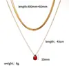 Collar con Piedra de Nacimiento de Diciembre Estilo Ins Transfronterizo para Mujer, Cadena para Clavícula con Colgante de Circonita de Moda, Acero Inoxidable