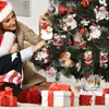 Adornos Navideños Vintage Decoraciones para Árbol de Navidad Papá Noel Etiquetas de Madera Piezas de Madera Festivas Manualidades de Madera