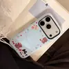 Capa de Celular Fofa Tema Gato para iPhone 17 Pro Max Compatível com 16, com Suporte Magnético para Película, Estilo Coreano para 15, 14