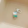 Llavero Colgante de Gatito Feliz de Dibujos Animados Lindo Gato KT Colgante para Bolso Accesorios para Mochila de Estudiante Regalo para Novia