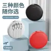 Mini Power Bank Redondo Exclusivo Transfronteiriço com Cabo Embutido, 10000mAh, Fonte de Alimentação Móvel para Presente, Carregamento Rápido Personalizado