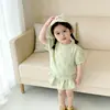 Ropa de Verano 2026 para Niñas, Tops de Manga Corta para Bebé, Faldas Cortas, Conjuntos de Dos Piezas para Bebé, Ropa para Niños Pequeños