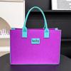 Nuevo Estilo de Verano Bolso de Mano de Fieltro de Gran Capacidad Primavera/Verano de Guangzhou Regalo de Acompañamiento Moda Commuter Bolso Tote para Mujer
