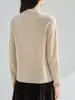 26 Otoño/Invierno Nuevo Tejido de Cachemira Cuello Alto Ajustado Holgado Casual Cálido Manga Larga Capa Base Top Suéter 22965