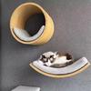Nueva Plataforma para Saltar para Gatos Cápsula Espacial de Madera Maciza Directa de Fábrica Montada en la Pared Marco para Trepar para Gatos Nido para Gatos Casa para Gatos