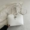Bolso de Mujer Texturizado 2025 Nuevo Vintage Versátil Bolso Bandolera Casual Trabajo Viajero Portátil Bolso Balde