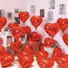 Balões Vermelhos Românticos de Romã Decoração de Quarto de Casamento Estilo Chinês Suprimentos Pacote de Balão para Pedido de Noivado em Estoque