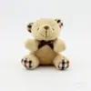 Peluche de oso de peluche con pajarita, colgante de muñeco de oso, regalo de boda, en stock, venta al por mayor, transfronterizo