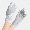 Guantes de Exterior Sensibles al Hielo Resistentes al Sol para Mujer, Verano, Delgados, Resistentes a los Rayos UV, Guantes de Conducir para Conductores, Dedos Expuestos, Guantes para Montar en Bicicleta Eléctrica