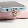 Plug de Poeira para Celular Menina Acrílica Novo Estilo Anjo Pingente de Carro Acrílico Simples Africano