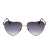 Gafas de sol vintage Love para hombre y mujer, serie Ocean, gafas de corazón de melocotón, gafas de sol de metal de moda coreana
