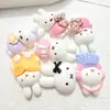 Conejito Lindo de Dibujos Animados Accesorios de Resina DIY Pegamento de Crema Pasador Funda de Teléfono Taza de Agua Hebilla de Zapato Llavero Colgante Accesorios