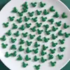 Accesorios de Resina Adornados Rojo y Verde Navideño Pegamento de Crema Casero Material para Pasador de Pelo Agujero Zapatos Imán de Refrigerador
