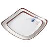 Plato de Melamina Imitación Porcelana Plástico Cuadrado Platos Fríos Plato para Comida Rápida Plato para Saltear Restaurante con Tapa para Arroz y Agua para Uso Comercial