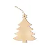 Artesanías de madera rústica creativa Colgante de árbol de Navidad Decoración del hogar Regalo Colgante de Navidad Chip de madera tallado con láser