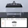 Tanque de plástico para tortugas grandes, medianos y pequeños, tanque para peces de colores, caja de alimentación para reptiles, caja de transporte portátil transparente, caja para tortugas
