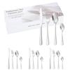 Juego de vajilla de 24 piezas para restaurante de hotel Golden Cross-border con cuchillo, tenedor y cuchara para carne, ideal para comida occidental.