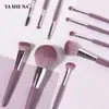 Set de Pinceles de Maquillaje Transfronterizo Cangzhou Violet: Brocha para Polvo Suelto, Brocha para Base de Maquillaje, Brocha para Sombras de Ojos, Brocha para Cejas, Cepillo para Pestañas - un Set Completo de Herramientas de Belleza