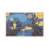 Serie de pintura al óleo de Van Gogh de gran venta europea y americana, insignia geométrica de metal, personalidad, broche de arte de alta gama, joyería pequeña para mochila