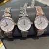 Relógio de Diamante para Casal Gypsophila Relógio de Quartzo Fashion Modelo para Casal à Prova d'Água Pulseira Agang Código do Relógio Ar1925