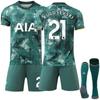 2425 Nueva Temporada Tottenham Segundo Visitante No.7 Son Heungmin Verde Traje de Jersey Traje de Fútbol 10 Madison Factory
