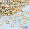 Diamante para Uñas con Forma de Corazón Torcido y Base Puntiaguda 8*9mm Diamante de Punto Explosivo Set de Diamantes de Base Puntiaguda Decoración para Manicura Uñas Portátiles Joyería Popular Venta al por Mayor