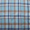 Sarga teñida en hilo de rayón a cuadros abrigo camisa casual de primavera y verano vestido con tirantes pijama tela de moda en stock