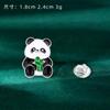 Broche de Flor de Panda Vermelho Bonito Presente Crachá Crachá Dos Desenhos Animados Acessórios Mochila Decoração Chengdu Lembranças Turísticas