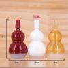 Botella de plástico de doble calabaza de 10 ml Botella de burbujas de ácido hialurónico marrón Botella pequeña portátil para esencia en stock al por mayor