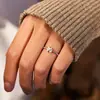 Anillo de Cruz con Letra X de Venta Caliente Transfronterizo para Mujer, Anillo Sencillo y de Moda para Dedo Índice Estilo Ins Europeo y Americano Diseño de Nicho Al por Mayor