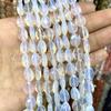 Faceta Cristal Ágata Buraco Reto Plano Gota de Água Contas Verde Leste Mausoléu Faceta Gota de Água DIY Jóias Acessórios Atacado