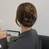 Grampo de Cabelo Torcido com Laço Estilo Coreano Presilha de Cabelo com Pérola Moda Acessório de Cabelo de Alta Qualidade Presilha de Cabelo