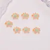 Decoraciones de Arte de Uñas Coloridas de Verano de Loto Simuladas Resina DIY Accesorios Pequeños Flores Pinzas para el Cabello Aretes Accesorios de Arte de Uñas