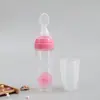 Alimentador de Suplemento Alimentar de Silicone para Bebês e Crianças Pequenas, Mamadeira Tipo Squeeze para Cereal de Arroz, Ventosa, Colher Macia Anti-Queda, Mamadeira Tudo-em-Um