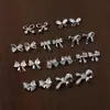 Nueva Joyería para Uñas con Lazo de Zirconia Joyería para Uñas con Lazo de Zirconio de Alta Gama Textura Lujo Ligero Francés Tridimensional
