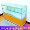 Vitrina de Cristal Transparente Comercial para Joyería con Cerradura Vitrina de Mostrador de Aleación de Aluminio Gabinete de Productos Gabinete de Mostrador de Doble Capa