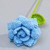 Produtos Acabados Transfronteiriços, Flores Tricotadas à Mão, Buquê de Fio de Tulipa Única, Lembrança, Decoração Tecida, Flores Artificiais Atacado