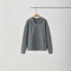 Chamarra con capucha de corte holgado para mujer, nueva colección otoño/invierno 2026, casual, minimalista, versátil, con doble cremallera
