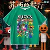 Nueva camiseta de manga corta para niños, top de manga corta, mercancía del juego Suzys Restaurant