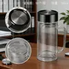 Taza de Té de Regalo con Logo Impreso, Regalo Souvenir, Taza de Agua de Vidrio de Borosilicato Alto Resistente a Altas Temperaturas, Taza Publicitaria, Taza de Vidrio de Doble Pared