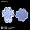 Espejo 9 opcional cuadrado amor redondo arena movediza molde de silicona DIY accesorios hechos a mano funda para teléfono móvil pegamento gota de cristal