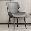 Silla de Comedor Uso Doméstico Nórdica Moderna Simple Silla con Respaldo Arte de Hierro Gama Alta Lujo Ligero Silla de Tocador Silla para Mesa de Comedor de Hotel Restaurante