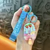 Llavero Creativo Nuevo Estilo Gominola de Frijol Crema Helado Colgante Lindo para Bolsa Llavero de Coche Máquina de Garra Regalo Venta al por Mayor