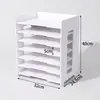 Estante Organizadora de Pastas Multicamadas para Escritório Suprimentos de Escritório Multifuncionais Prateleira Multicamadas Suporte para Documentos A4 Pasta