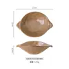 Plato de cerámica para snacks de doble asa, cerámica rústica estilo japonés, cuenco para ensalada de frutas cocido en horno, cuenco para avena de desayuno, grado comercial, exquisito cuenco para postres