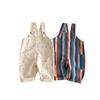 Calça Listrada Moda Bebê Pequena Esquerda Pequena Direita Classe A Primavera Calça de Bolinhas Estilo Coreano Meninas Macacão Moderno Meninos