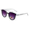 Nuevas gafas de sol de ojo de gato para niños, gafas de sol a prueba de rayos UV, montura grande, gafas de sol poligonales para niños, gafas de sol de estilo coreano de moda