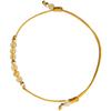 Cristal de Citrino piedra natural cuentas doradas de la suerte diseño nicho regalo oro de 14K lujo ligero pulsera apilada para mujeres