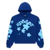 Blockbuster original de comercio exterior 450G chalecos acolchados de terciopelo para pastel sudadera con estampado de araña de espuma sudaderas Sp5der